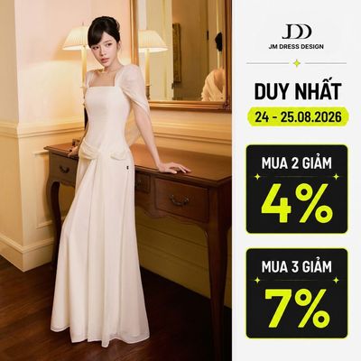 Đầm Party 2 Dây Tà Vắt Bung 1P02.2605, Đầm Dài Dự Tiệc Dáng Suông Rũ Nhẹ Thiết Kế Draping Thanh Lịch, Váy Tiệc Cưới ByJM