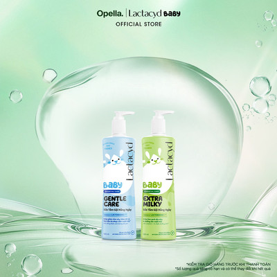 Bộ Sữa Tắm Gội Trẻ Em Lactacyd Baby Gentle Care 500ml + Lactacyd Baby Extra Milky 500ml