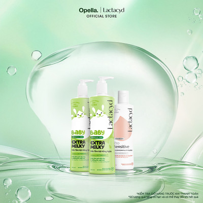 Bộ 2 Sữa Tắm Gội Trẻ Em Lactacyd Baby Extra Milky 500ml + 1 Dung Dịch Vệ Sinh Pro Sensitive 250ml