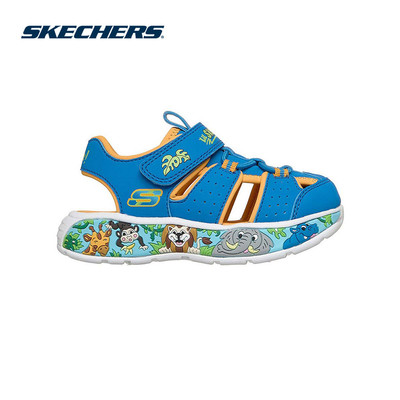 Giày Thể Thao Bé Trai Skechers Play Scene Splash Creative-Coast - 407045N-BLOR