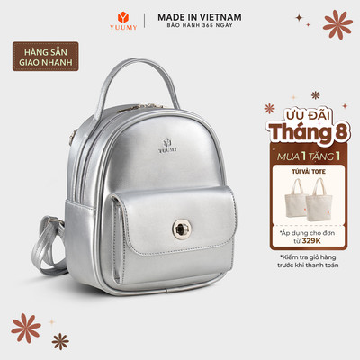 Balo Yuumy (Thời trang nữ mini phong cách dễ thương  - Balo da Glossy YBA110) Bagsmart