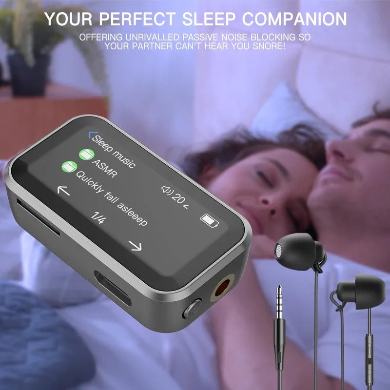 BT MP3 Player BT MP3 Player Di Động Lưng Clip 1.47in Toàn Màn Hình Cảm Ứng 32GB HiFi Lossless Máy Ng