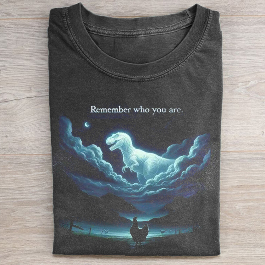 Áo thun Remember Who You Are thiết kế tối giản