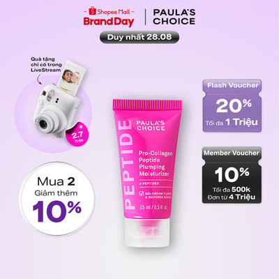 Kem dưỡng ẩm căng mọng và giảm nếp nhăn Paula's Choice Pro-Collagen Peptide Plumping Moisturizer 15ml 1517