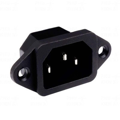 Jack nguồn AC 3 chân AC-04 chân nguồn nối cơm điện 10A250V AC 04 jack nguồn 3 chân hình thang đầu bắ