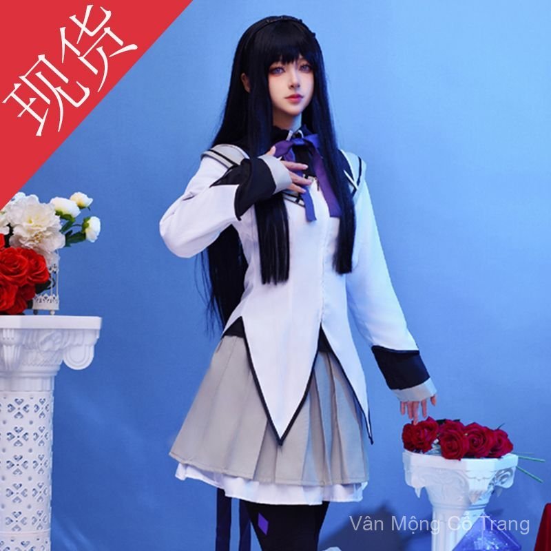 Cosplay Madoka Magica Akemi Homura trang phục chiến đấu anime nữ hóa trang bán chạy giao nhanh
