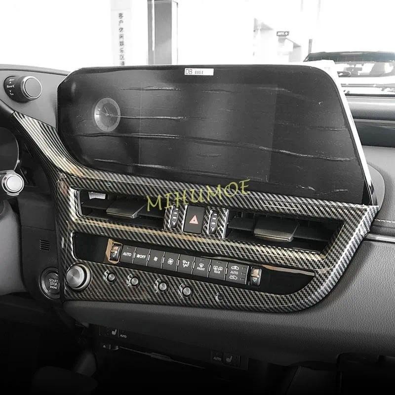 Cho 2022-2025 Lexus ES250 ES300h ES350 Sợi Carbon Điều Khiển Trung Tâm Lỗ Thông Khí Ổ Cắm Công Tắc B