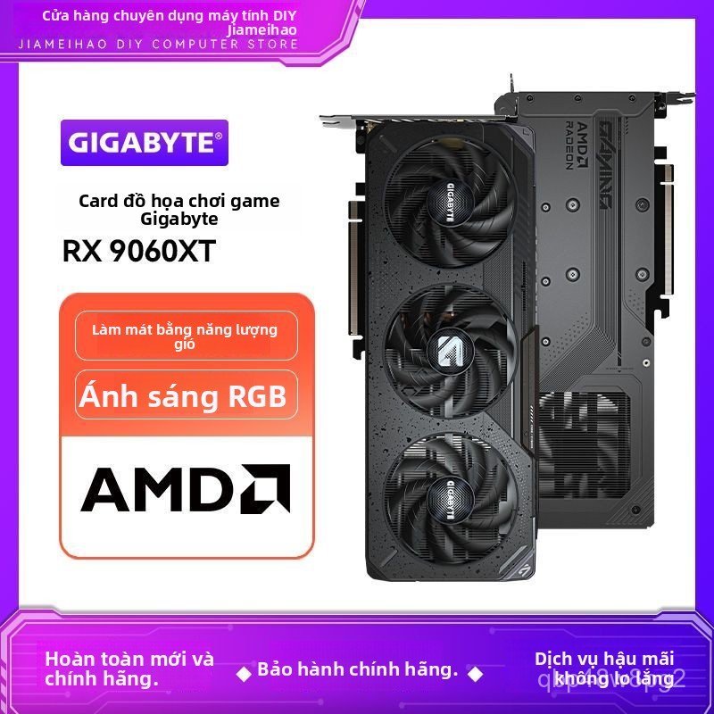 Card màn hình Yeston RX 9070GRE 12G 9060XT 16G OC gaming, bền đẹp