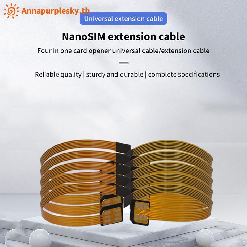 Bộ chuyển đổi thẻ Sim Annapurna Nano 4FF Cáp nối dài FPC sang Nano 4FF Micro 3FF Tiêu chuẩn 2FF Sim 