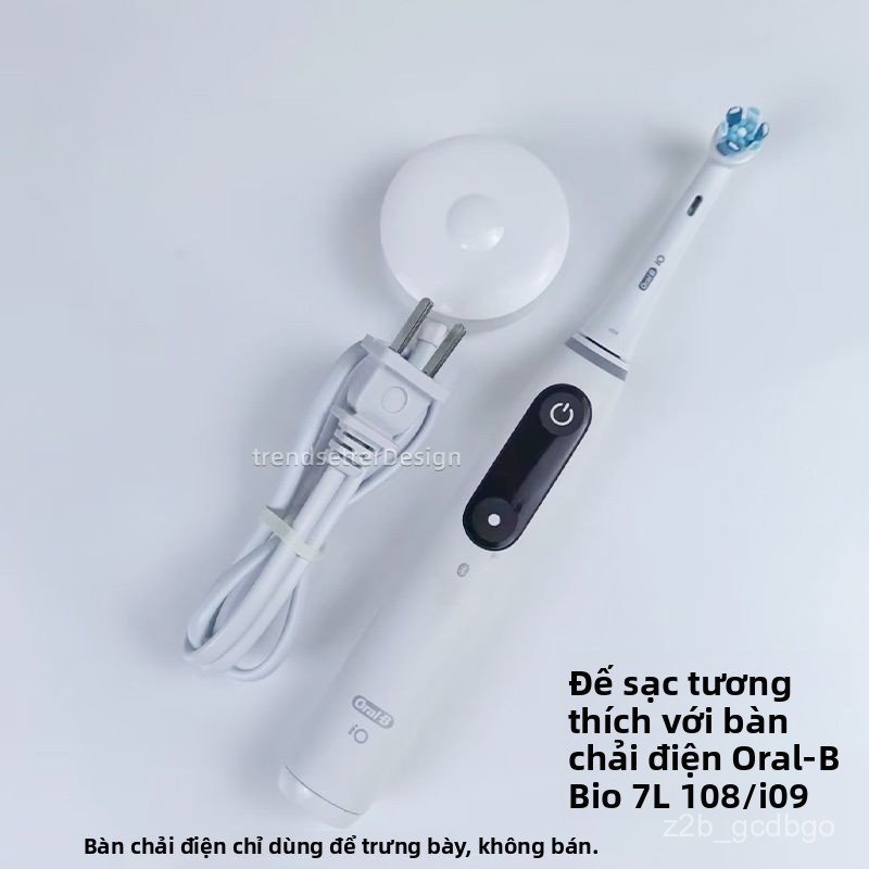 Đế sạc cảm ứng bàn chải điện OralB io7 io8 io9 io10 dòng Cloud phụ kiện chính hãng bền đẹp