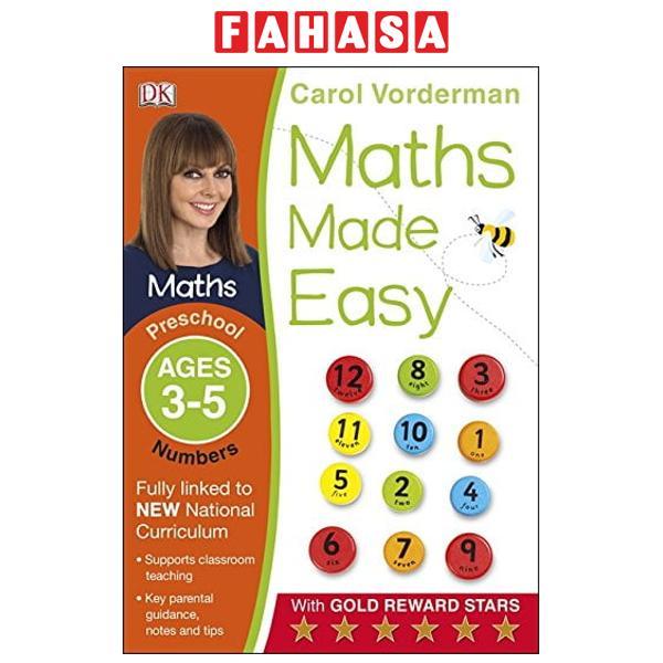 Sách ngoại văn: Maths Made Easy Numbers Preschool Ages 3-5: Preschool ages 3-5 (Carol Vorderman's Ma