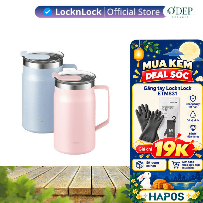 Cốc giữ nhiệt LocknLock Metro Table Mug 600ml Chính hãng  LHC4282  - HAPOS LSA