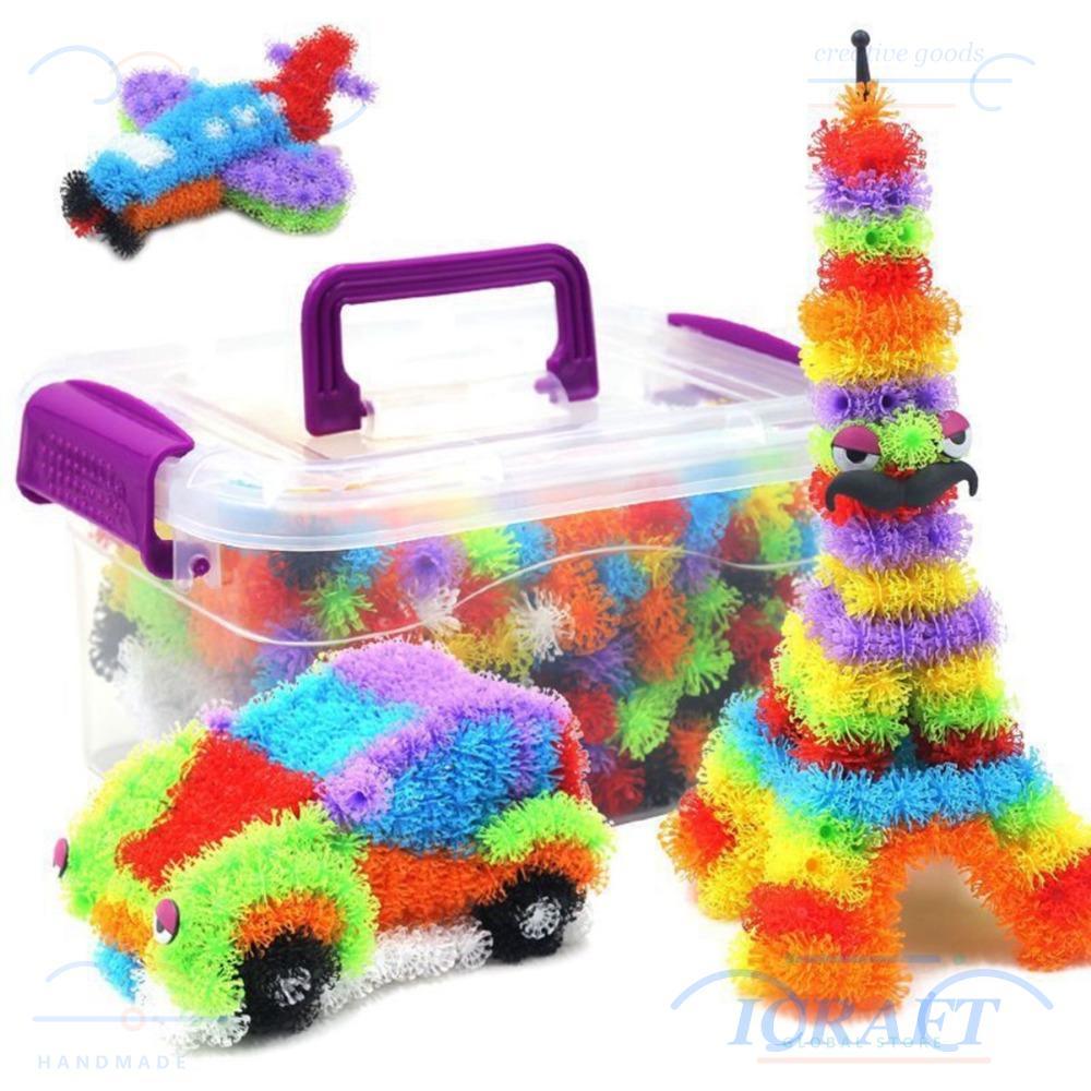 CRAFT Thorn Balls, DIY Assembly Đồ chơi bóng dính linh hoạt, Đồ chơi xây dựng sáng tạo DIY Puffer Ba