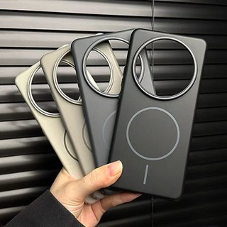  Ốp điện thoại từ tính da cho Honor X9C X9B X9A X8C X6C GT Pro Power 5G Vỏ bảo vệ cứng PC đơn giản Vỏ bảo vệ nhẹ cổ điển 