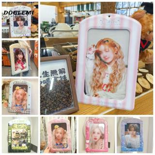 DOGLEMI Photocard Holder, Vỏ bảo vệ hình ảnh PVC thần tượng Hàn Quốc, Vỏ thẻ A4 khổng lồ đầy màu sắc