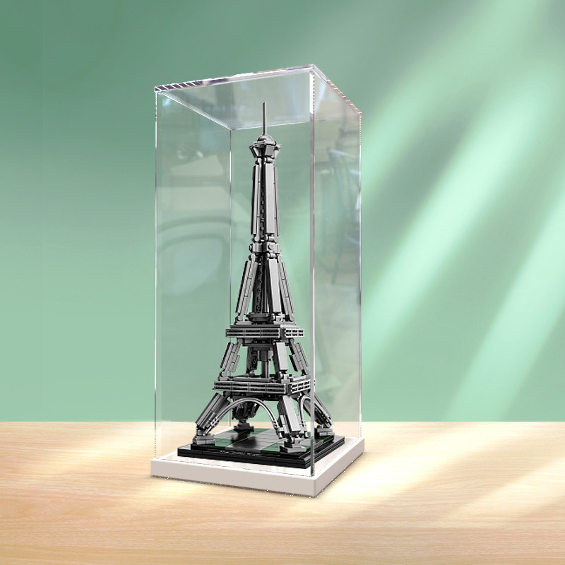 [Hộp trưng bày trong suốt acrylic] Hộp trưng bày Thích hợp cho Lego 21019 Tháp Eiffel Mô hình khối x