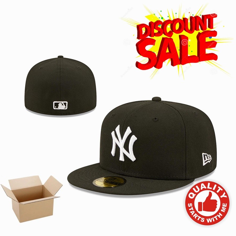 Bán Hàng Hot New York Yankees Full Cap MLB 59FIFTY Mũ Đóng Mũ Trang Bị Thể Thao Thêu Nam Nữ Mũ (unis