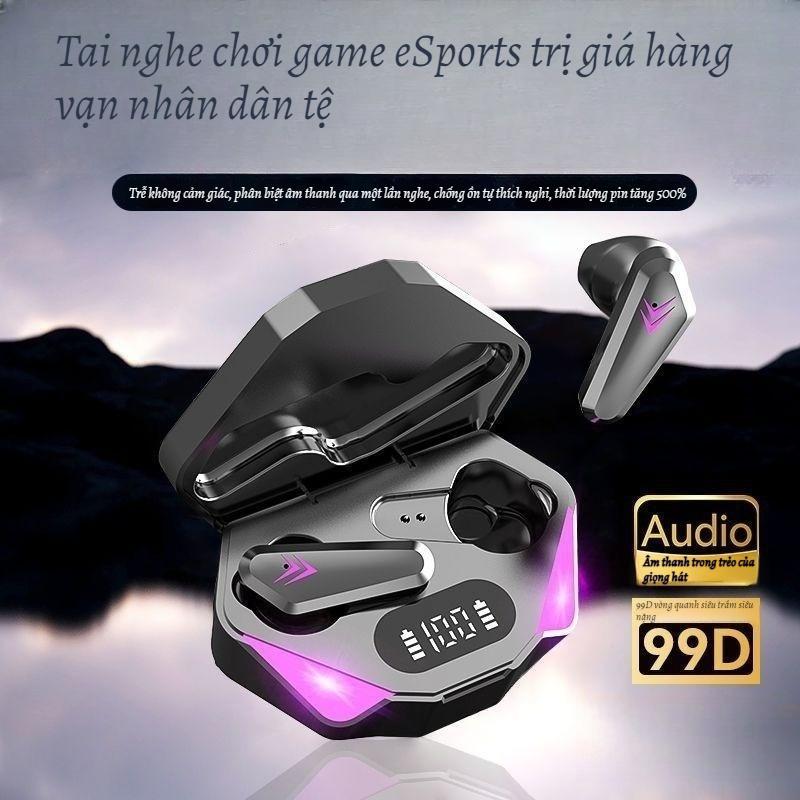 X15 TWS Tai nghe Bluetooth không dây Gamer Tai nghe  Độ trễ thấp Earbuds Với Mic Handfree