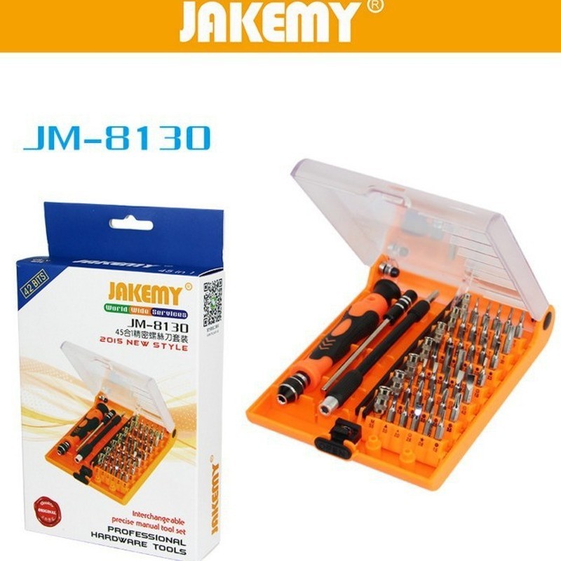JAKEMY JAKEMY JM-8130 Bộ tháo gỡ tuốc nơ vít 45 trong 1 Công cụ kết hợp