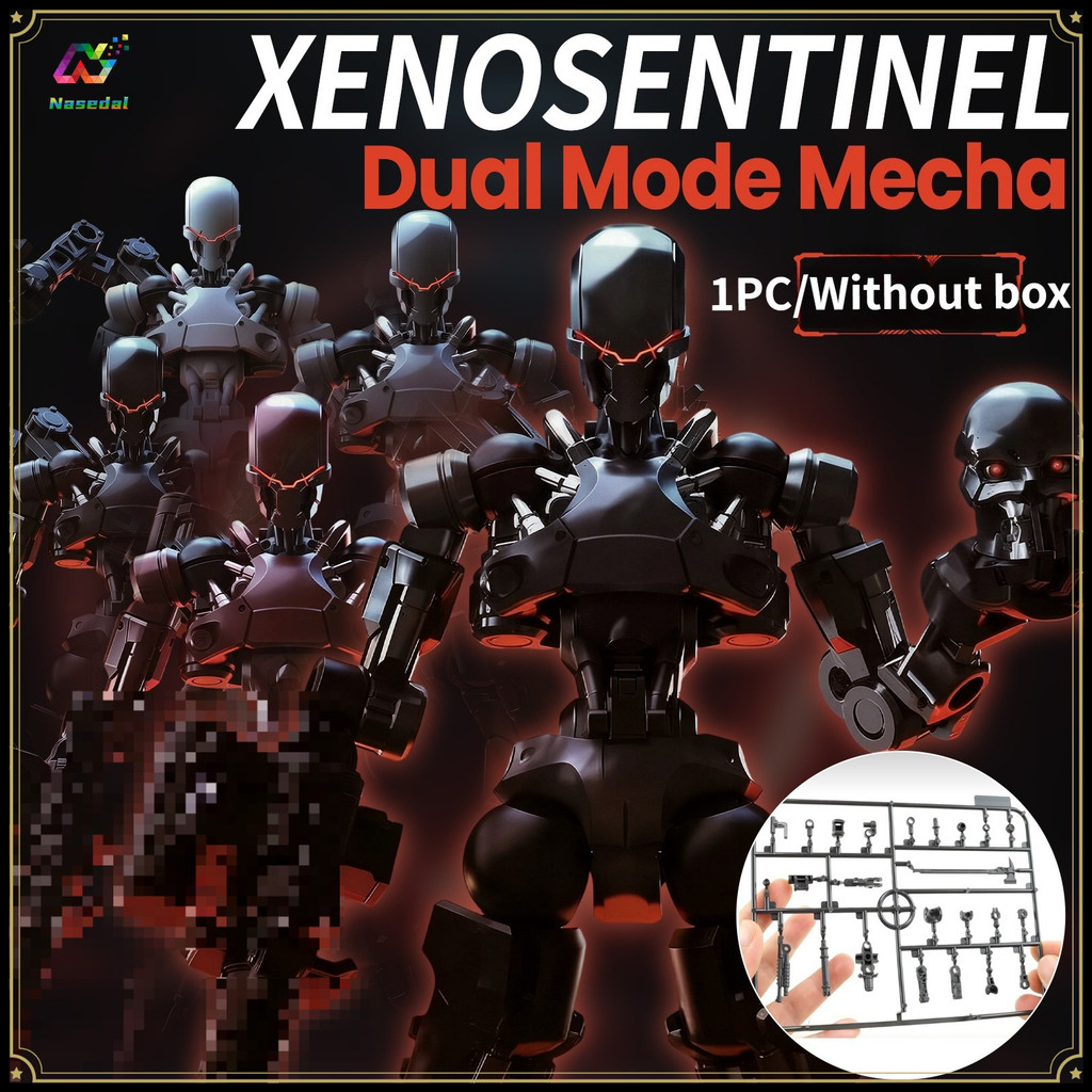 Sheik Mainland 3Min Project A Xenosentinel 1pc 3,75 inch Chế độ kép Mecha Mô hình lắp ráp với phụ ki