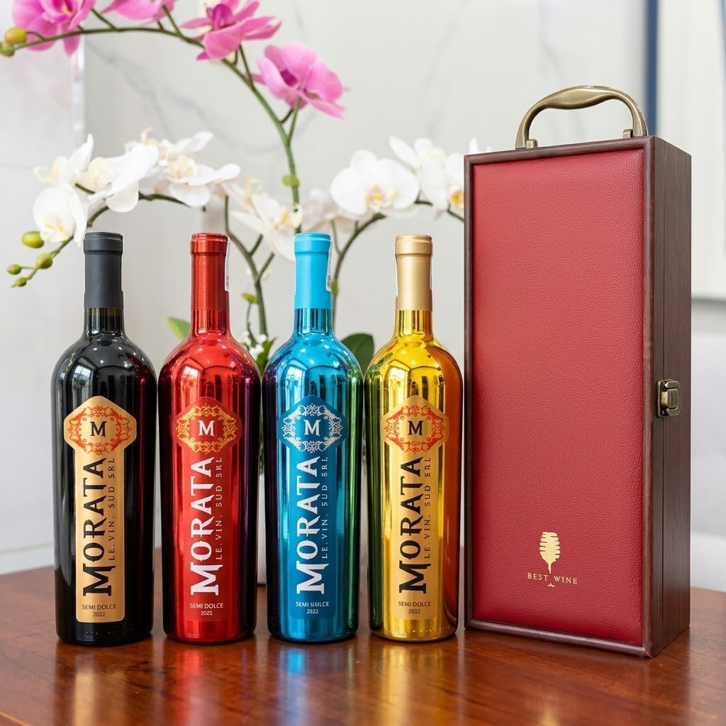 Set quà tặng khách hàng  1 chai vang Ý Morata - GMD1