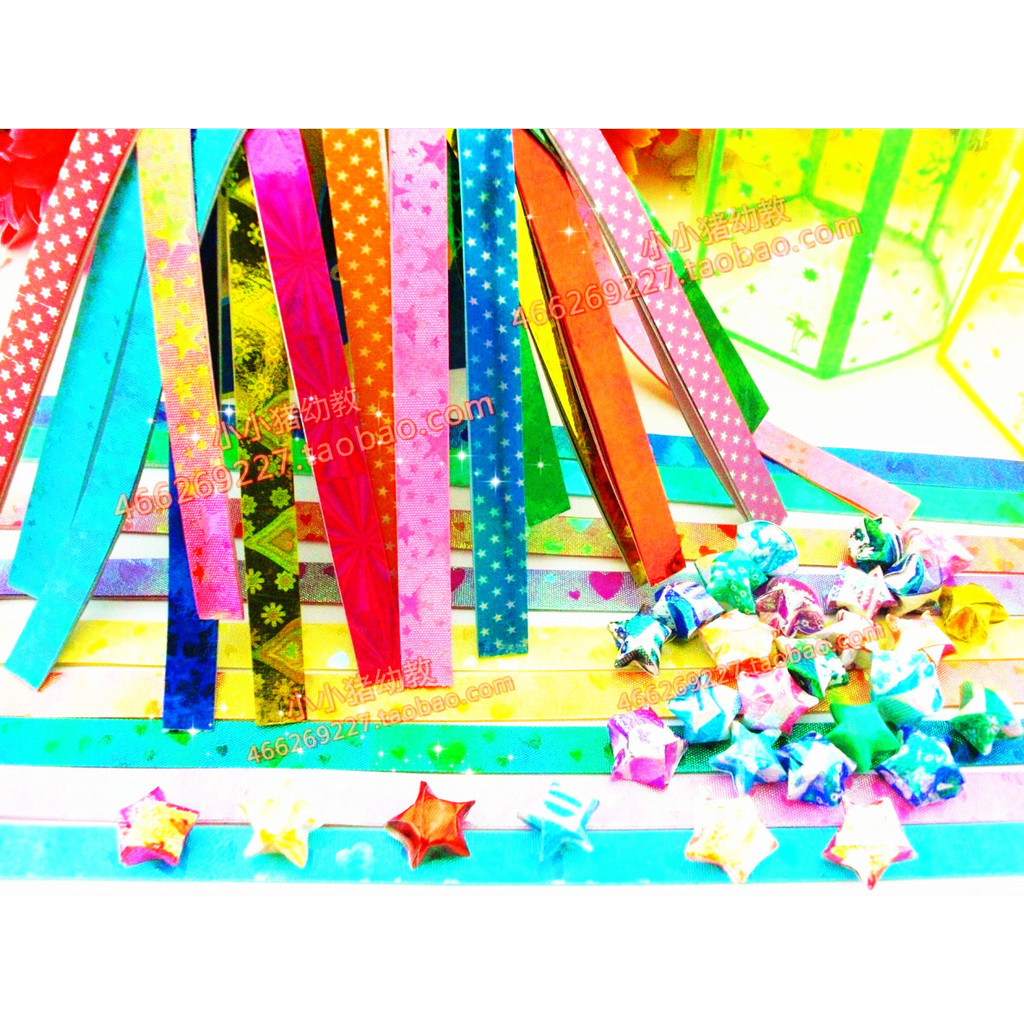 Ngôi Sao May Mắn Origami Ngôi Sao Origami Handmade diy Ngôi Sao Năm Cánh Origami Dài Dải Giấy Chúc N