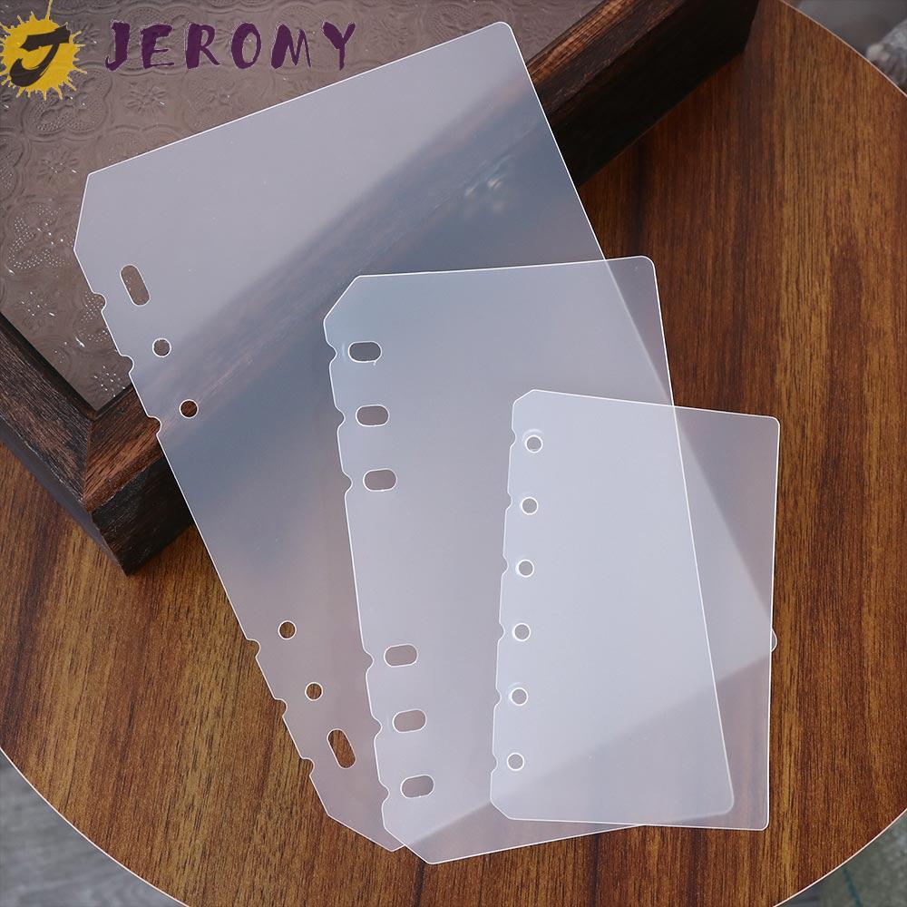 JEROMY Notebook Divider Học sinh Notebook Phụ kiện Board Page A5 A6 A7 B5 A4 Giấy bên trong Chương t