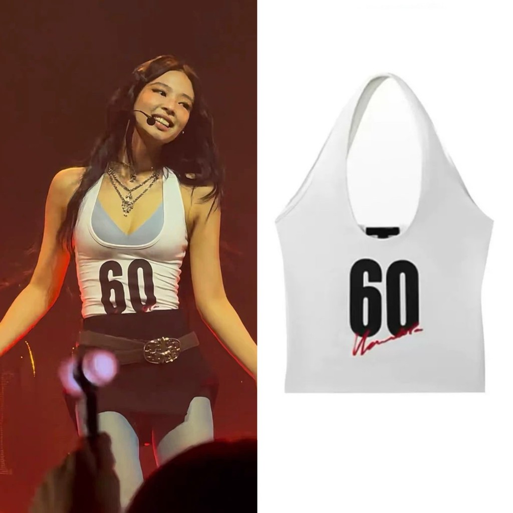 LUJ8 jennie Same style retro hot girl style square neck backless camisole top for women