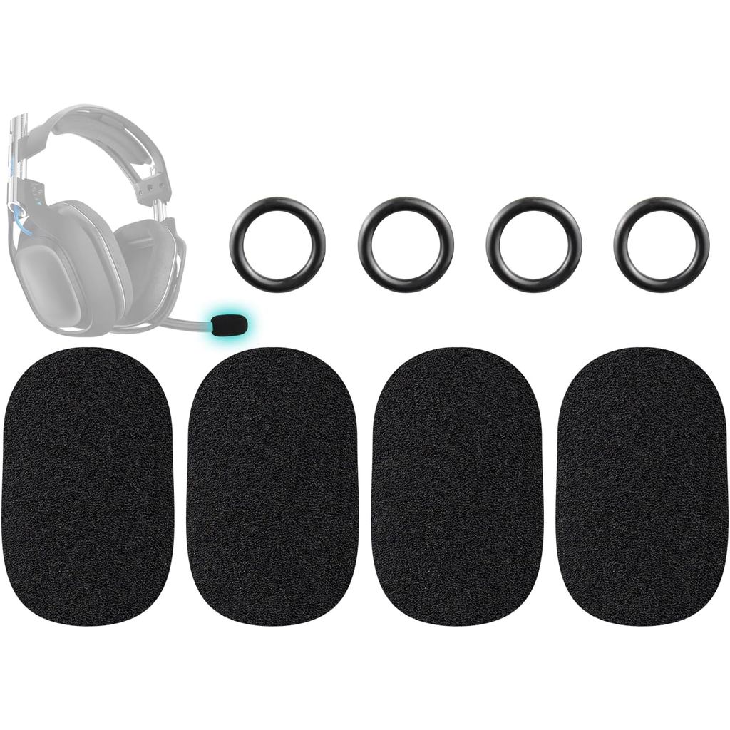 SOULWIT 4 Chiếc Mic Cover Cho Astro A10 Gen 1 / 2, A20 Gen 1 / 2, A30 / A30 Lightspeed, A40 Gen 1 / 