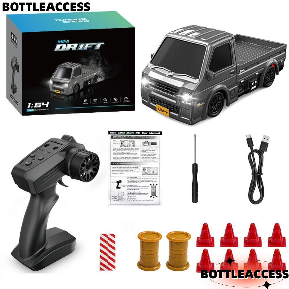 CHAIACCESS RC Drift Car, Đèn LED tốc độ cao 1: 64 RC Truck, Chất lượng cao có thể sạc lại 4WD 2.4G M