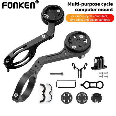 Fonken Xe Đạp Đồng Hồ Tốc Độ Mở Rộng Giá Đỡ Hợp Kim Nhôm Tay Cầm Giá Đỡ Đi Xe Đạp Máy Tính Gắn