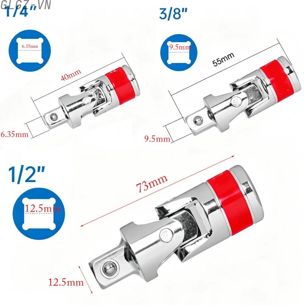 Socket Extension Bar Smooth Operation Chrome Vanadium Steel For 1/2 Inch Sockets