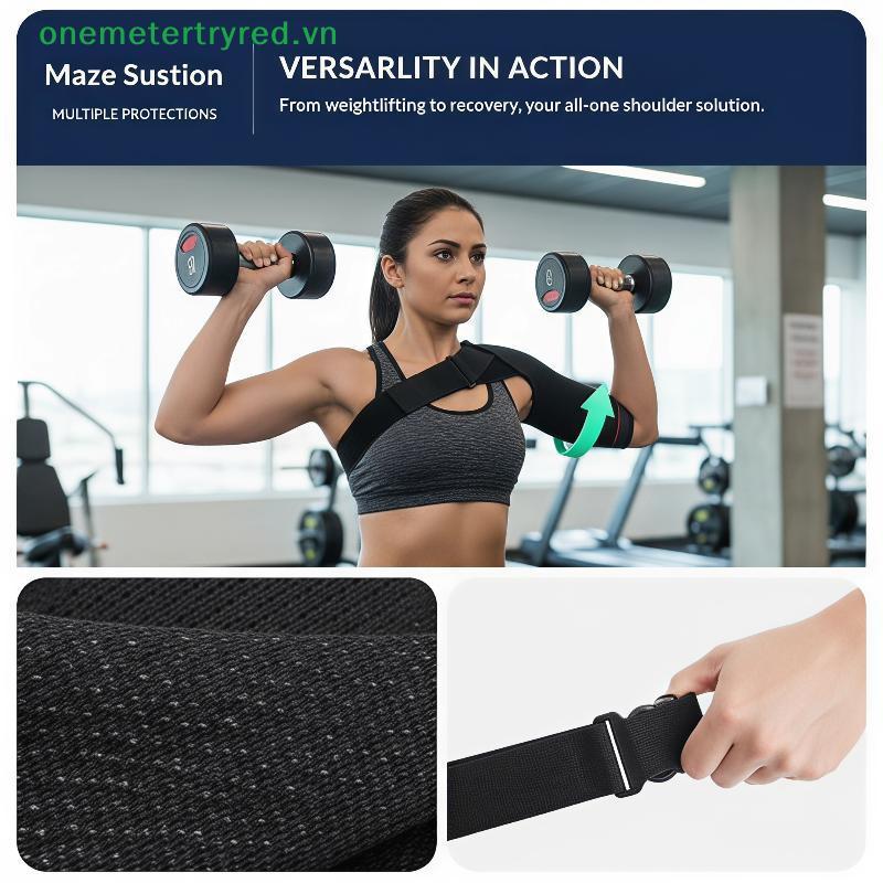 Metertryred Có Thể Điều Chỉnh Nẹp Vai Cho Rotator Cuff Districted Viêm Bụng Giảm Đau Hỗ Trợ Cho Thể 