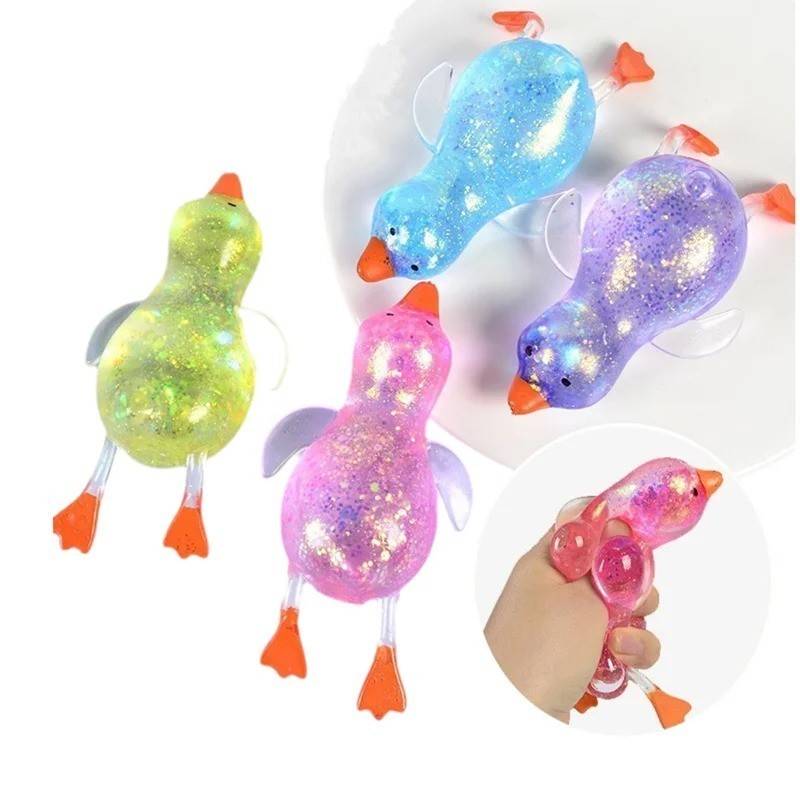 Vịt Dễ Thương Squishy Sugar Căng Thẳng Bóng Vịt Mềm Giảm Căng Thẳng Sugar Ball Squishy