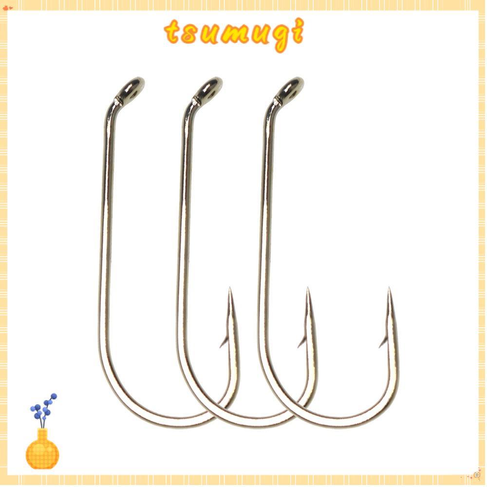 TSUMUGI Fly Tying Hook, Long Shank 8 # -22 # Long Shank Fly Fish Hook, 2024 Standard Nymph Wire Fly 
