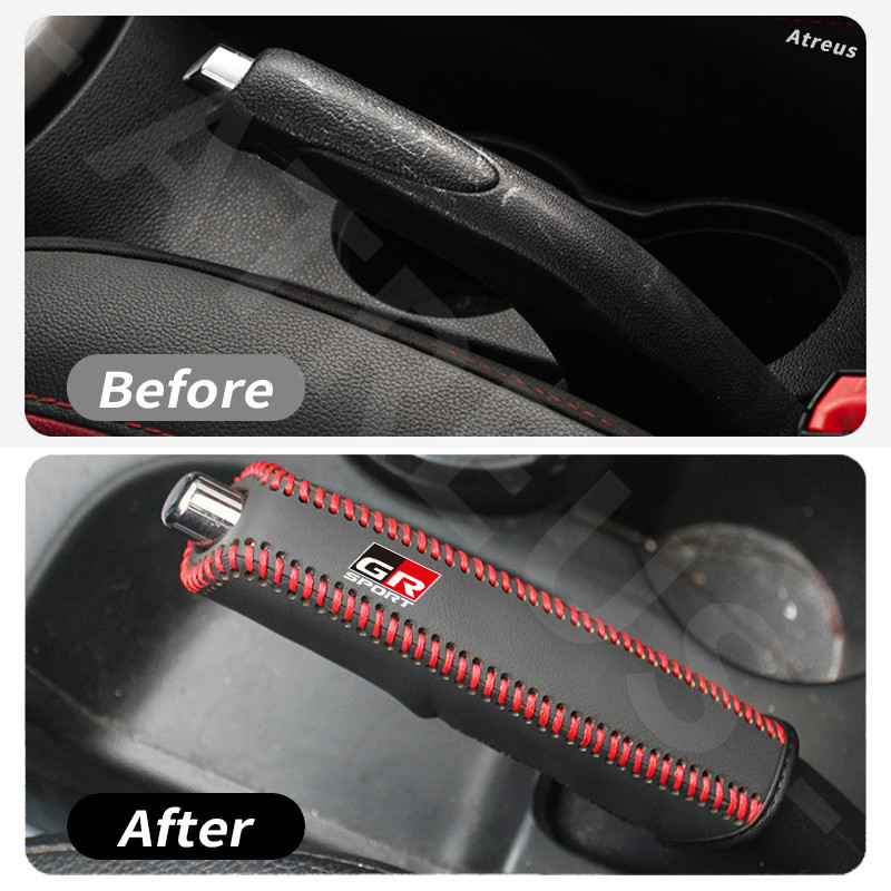 Toyota GR Xe Da Handbrake Bao Ô Tô Bánh Răng Handbrake Vỏ Bảo Vệ Phanh Tay Bao Bảo Vệ Cho Xe Toyota 