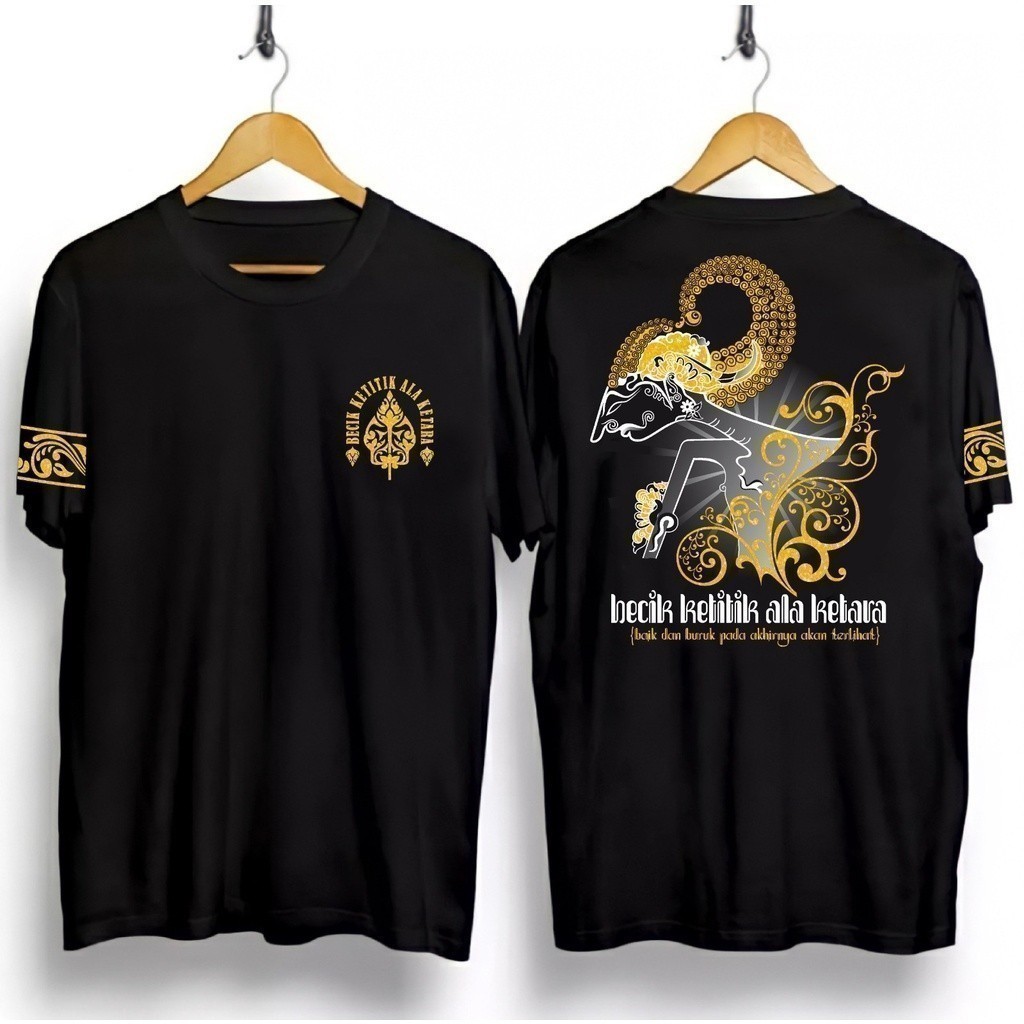 Thời trang 2026 Sigai Nam Distro Áo thun Javanese Words Skin Wayang 4 Motifs / Javanese Wayang Distr