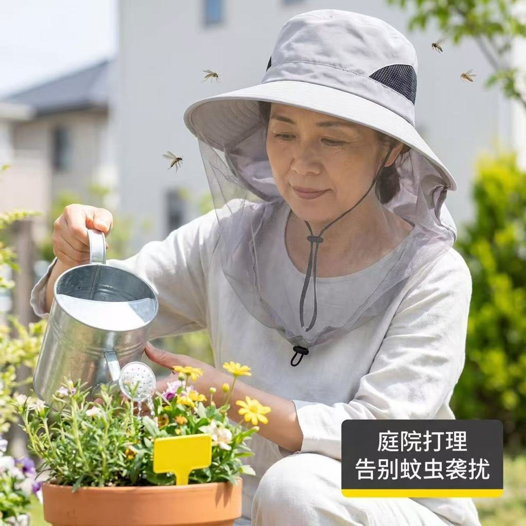 Mosquito protection sun hat pp UV protection sun hat, summer breathable outdoor sun protection fishe