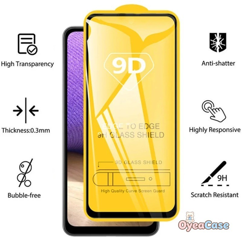 Màn hình kính cường lực trong suốt 9D HD cho Redmi 15 15C 15R 14 14C 14R 13 13C 13R 12C 12 10 10C 9C