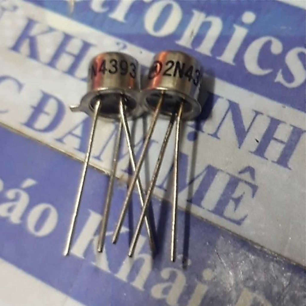 2N4393 vỏ sắt, kiểu chân TO-18 hàng chính hãng JFET kênh N 50mA 40V kde4371