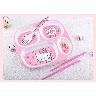 🌸 KHAY ĐỰNG ĐỒ ĂN, MUỖNG KITTY NHIỀU MẪU🎀 KITTY HOUSE