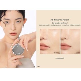 Phấn Phủ Nén Kiềm Dầu 3CE Makeup Fix Powder 9g