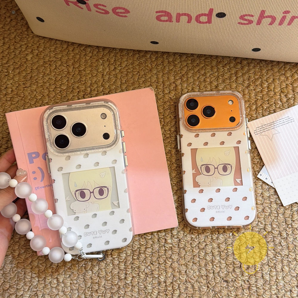 Phone Case For iPhone 17 Pro Max 16 15 14 13 TPU Chain Wings Air Bag Air Bag Translucent Aesthetic K