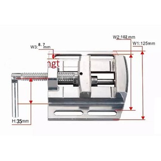 Eto mini 2.5inch kẹp tối đa 65mm (eto nhôm/ bàn kẹp 2.5inch) cao cấp