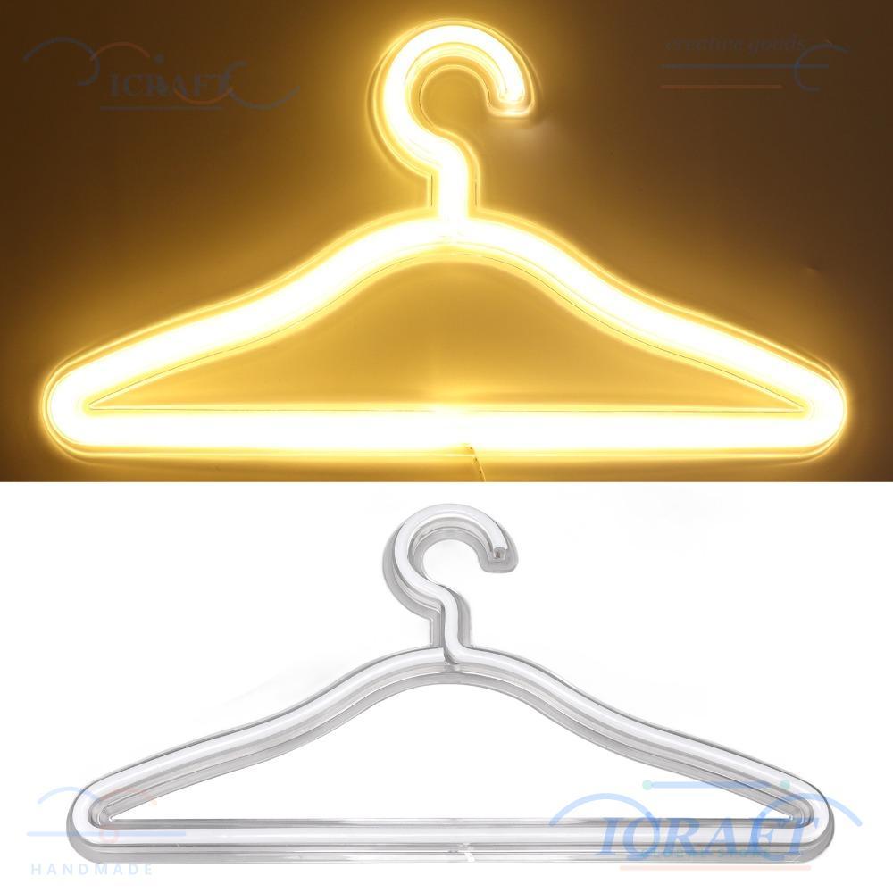 CRAFT LED Neon Ký Hiệu, Móc Treo Áo USB Chạy Bằng Đèn LED Neon, Đèn Ấm Di Động Thời Trang 5V LED Neo