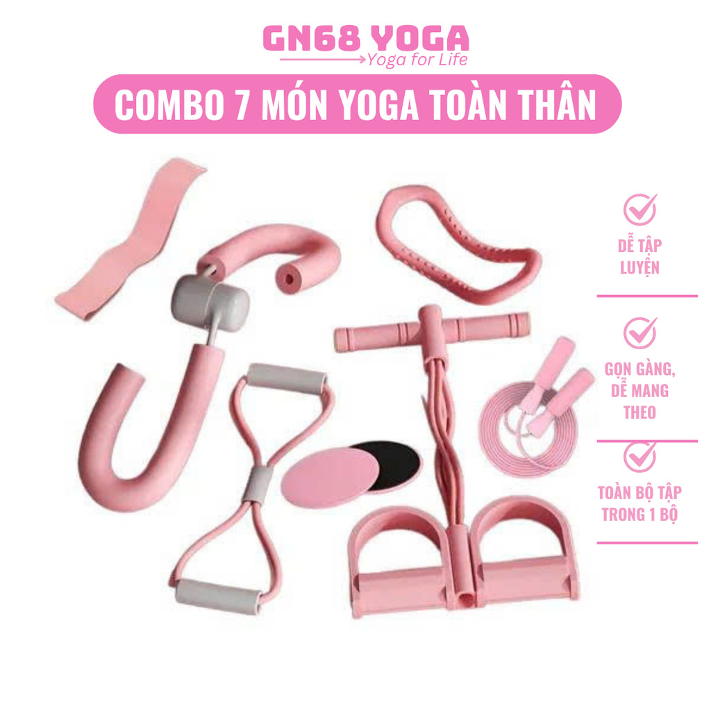 Set 7 món tập tại nhà cho nữ: Tập Kegel + Tập Vai + Massage + Tập bụng GN68 SHOP