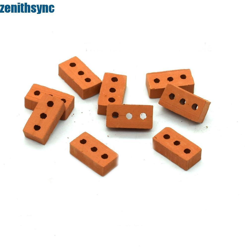 Mô hình gạch mini thật ZENITHSYNC, 1 / 12 1 / 16 Đồ chơi gạch giả DIY nhỏ, Gạch mini tỷ lệ 1 / 12 Gạ