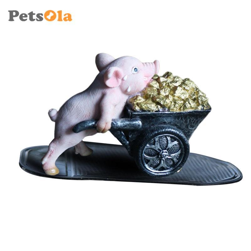 Nhựa Lợn Tượng Nhựa Lợn Điêu Khắc Trang Trí Nhà Đồ Chơi Trẻ Em Lợn Vườn Tượng Động Vật Hình Cho Nhà 