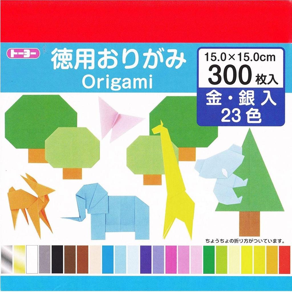 Toyo Origami Value Origami vuông 23 màu 300 miếng 090204 Trực tiếp từ NHẬT BẢN