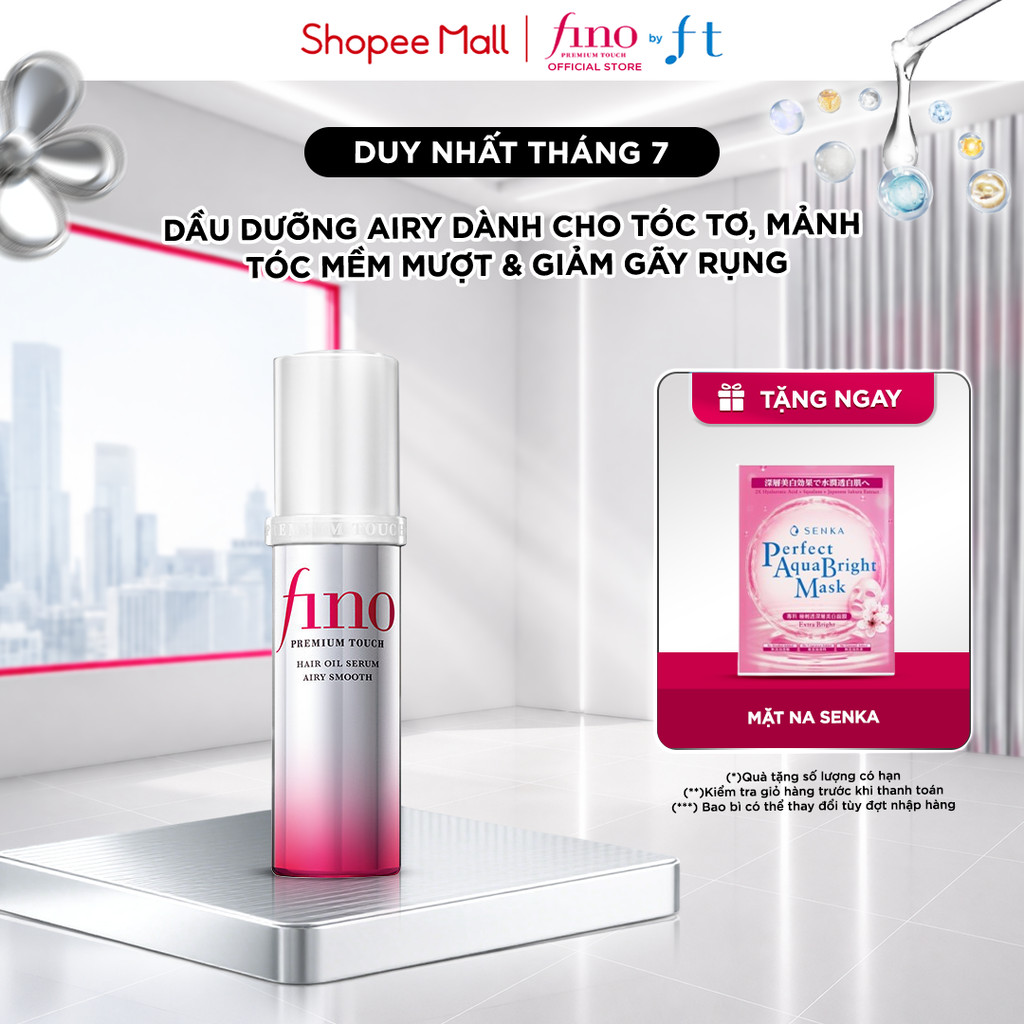 DẦU DƯỠNG TÓC FINO CAO CẤP AIRY SMOOTH 70ml